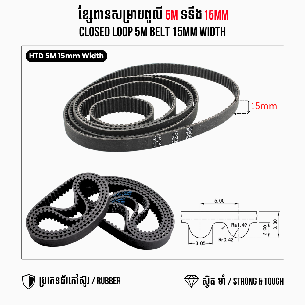 5M GT5 15mm HTD5M